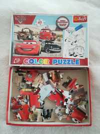 Trefl puzzle 40 color cars dwustronne