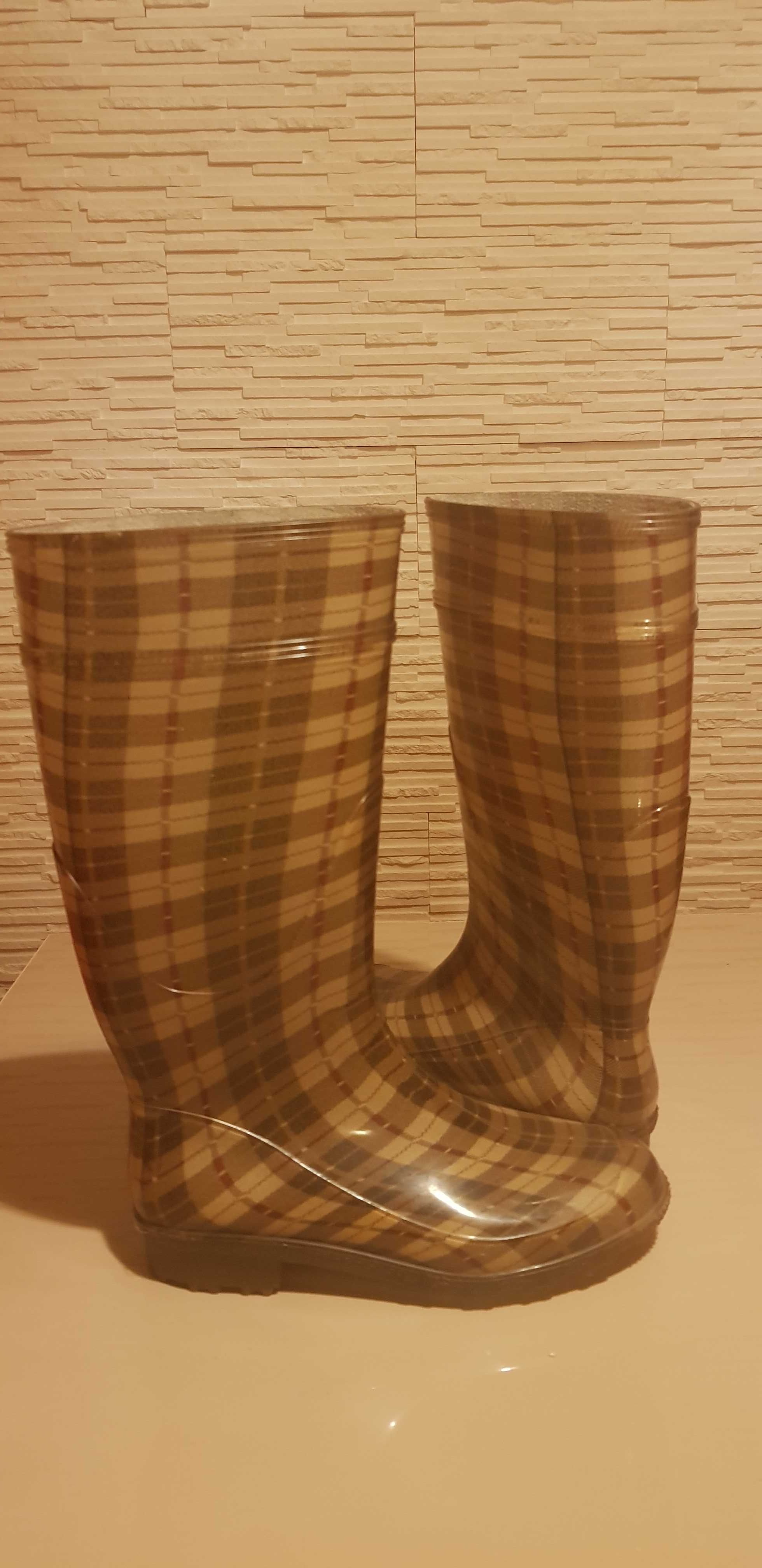 Kalosze gumowce G&G burberry