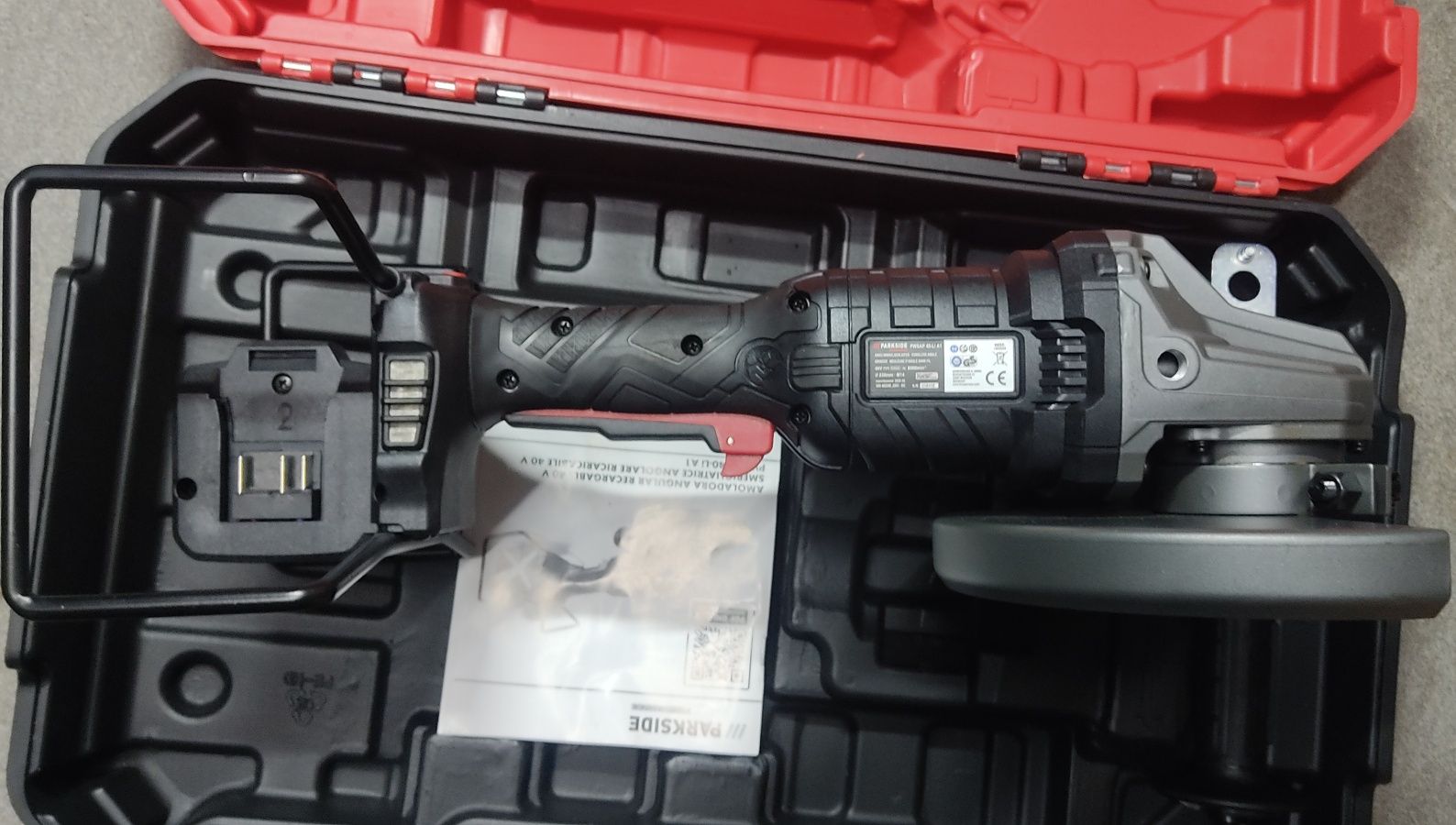 Rebarbadora angular Parkside 40v (nova + garantia)