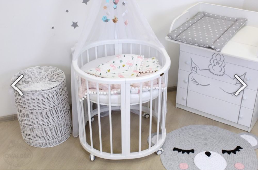 Дитяче ліжечко 8в1 70х70 та 120х70