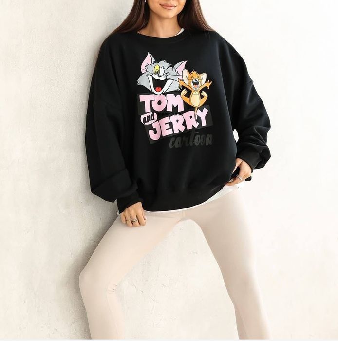 Damska bluza oversize Tom & Jerry - Nowa, okazja!