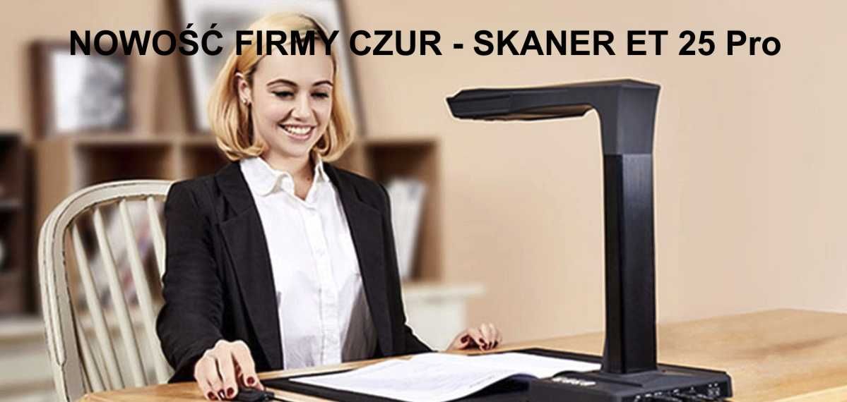 Czur ET25 Pro - profesjonalny skaner laserowy formatu A3 do dokumentów