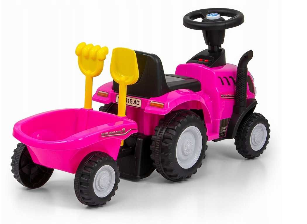 Jeździk Dla Dzieci Dziecka New Holland Traktorek Z Przyczepką Pchacz