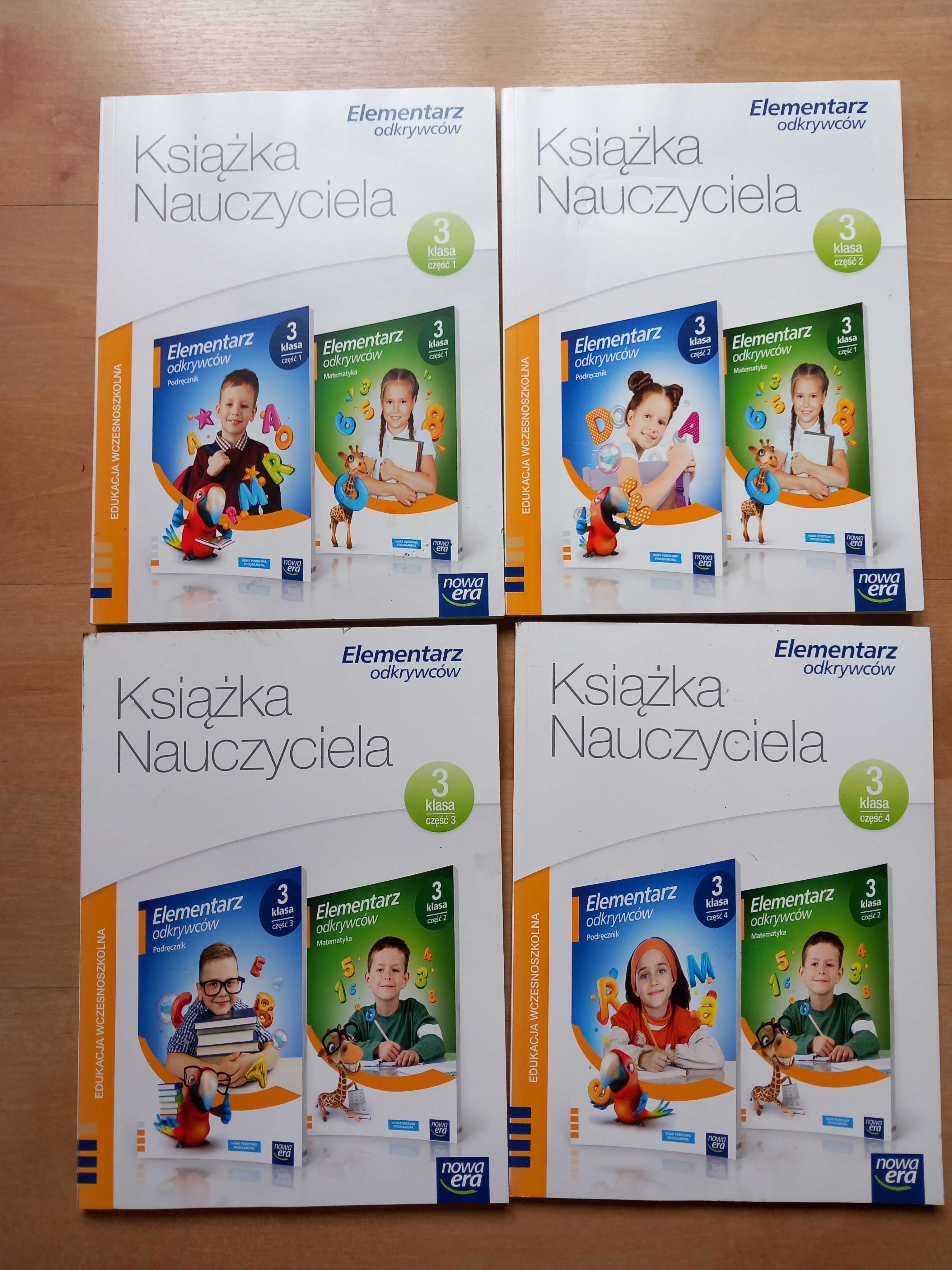 Elementarz odkrywców Książka nauczyciela klasa 3 część 1,2,3,4