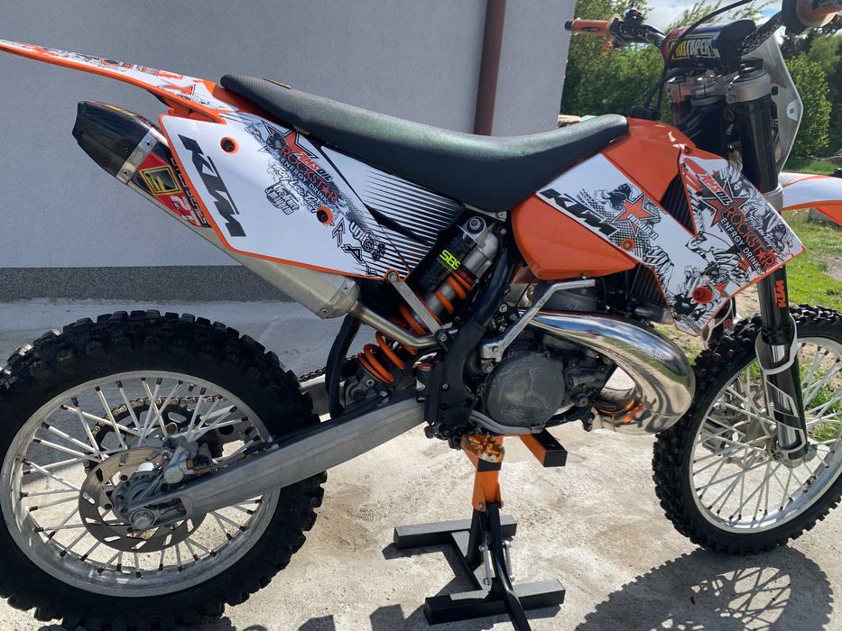 KTM EXC 300 2T 2006r gaznik. Wydech FMF.