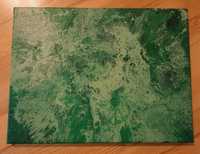 Obraz akrylowy "Leśnie" pouring 30x40 cm
