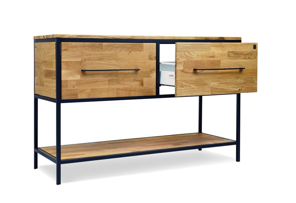 Komoda szafka łazienkowa konsola dębowa umywalkę LOFT RUSTYKALNY