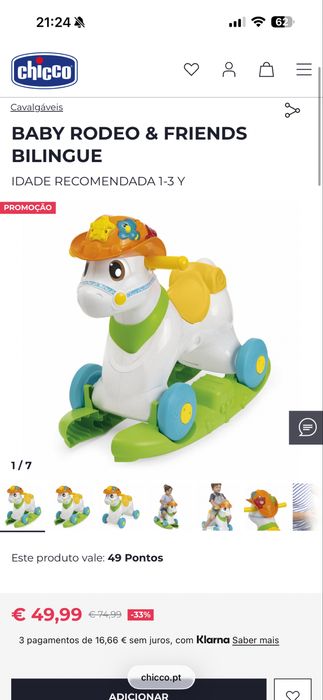 Chicco BABY RODEO & FRIENDS BILINGUE