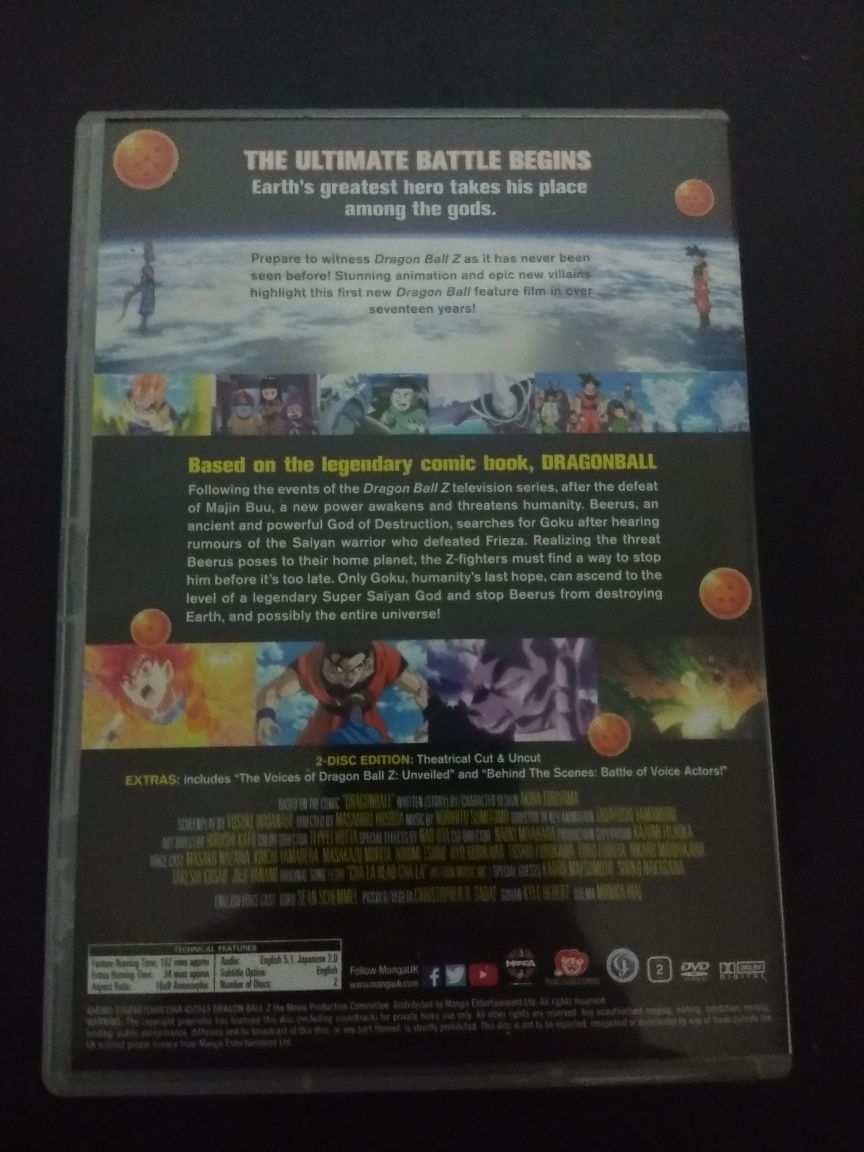 Dragon Ball Z Filme DVD