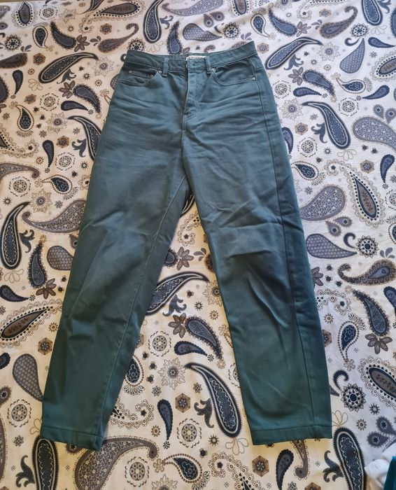 Calças de ganga verdes