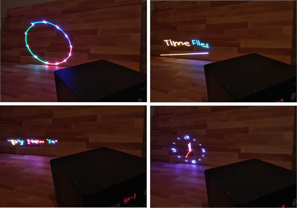 projektor laserowy dyskotekowy RGB 3W Bluetooth DMX własna grafik NOWY