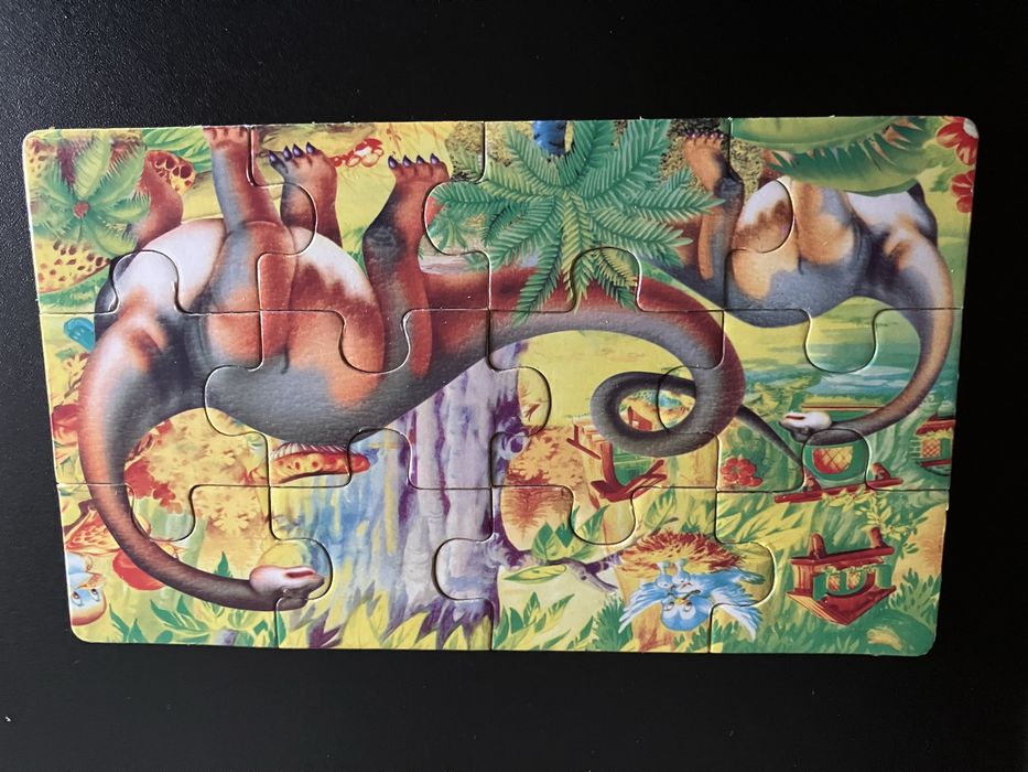 Caixa puzzles motivo dinossauros