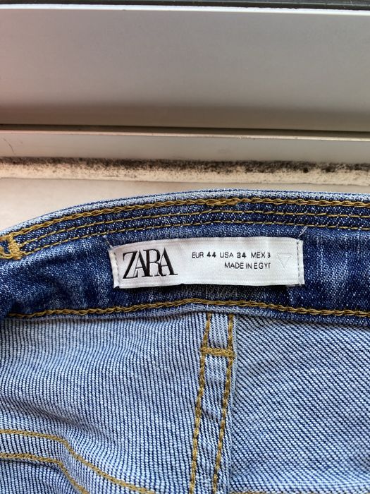 Calça Ganga Rasgada Azul Zara