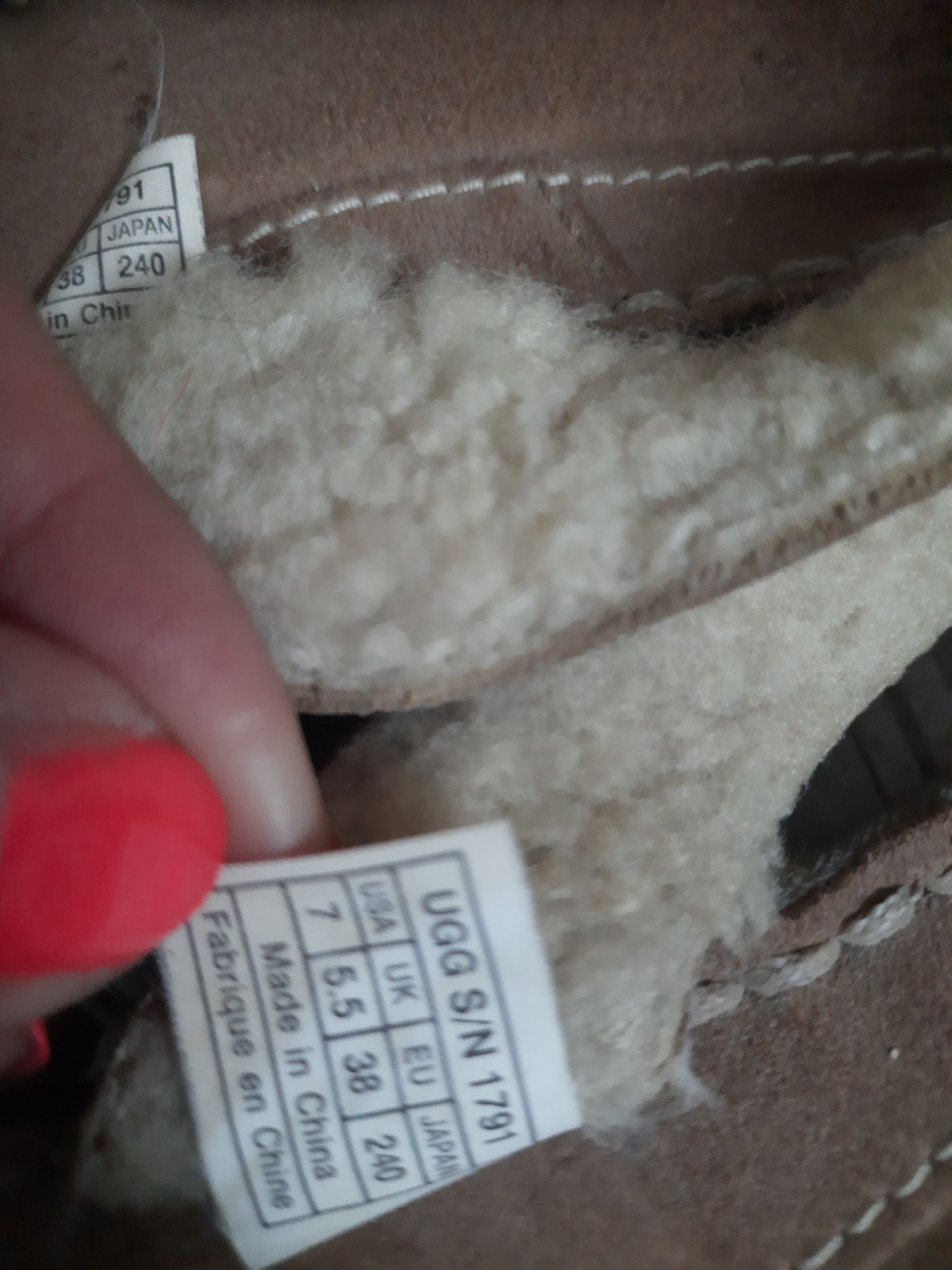 UGG Australia klapki ze skóry owczej 38 Unisex