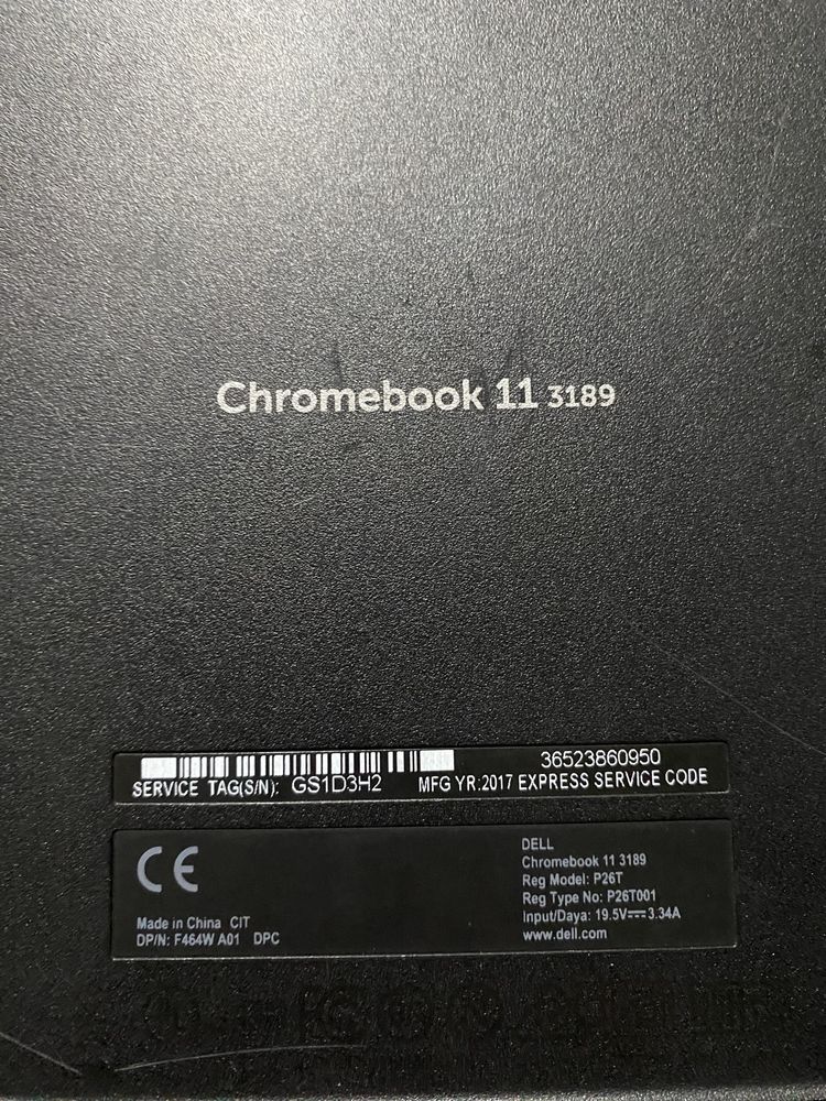 chromebook Dell 11 3189 11.6"/4GB RAM/32GB SSD/ сенсорний! N839