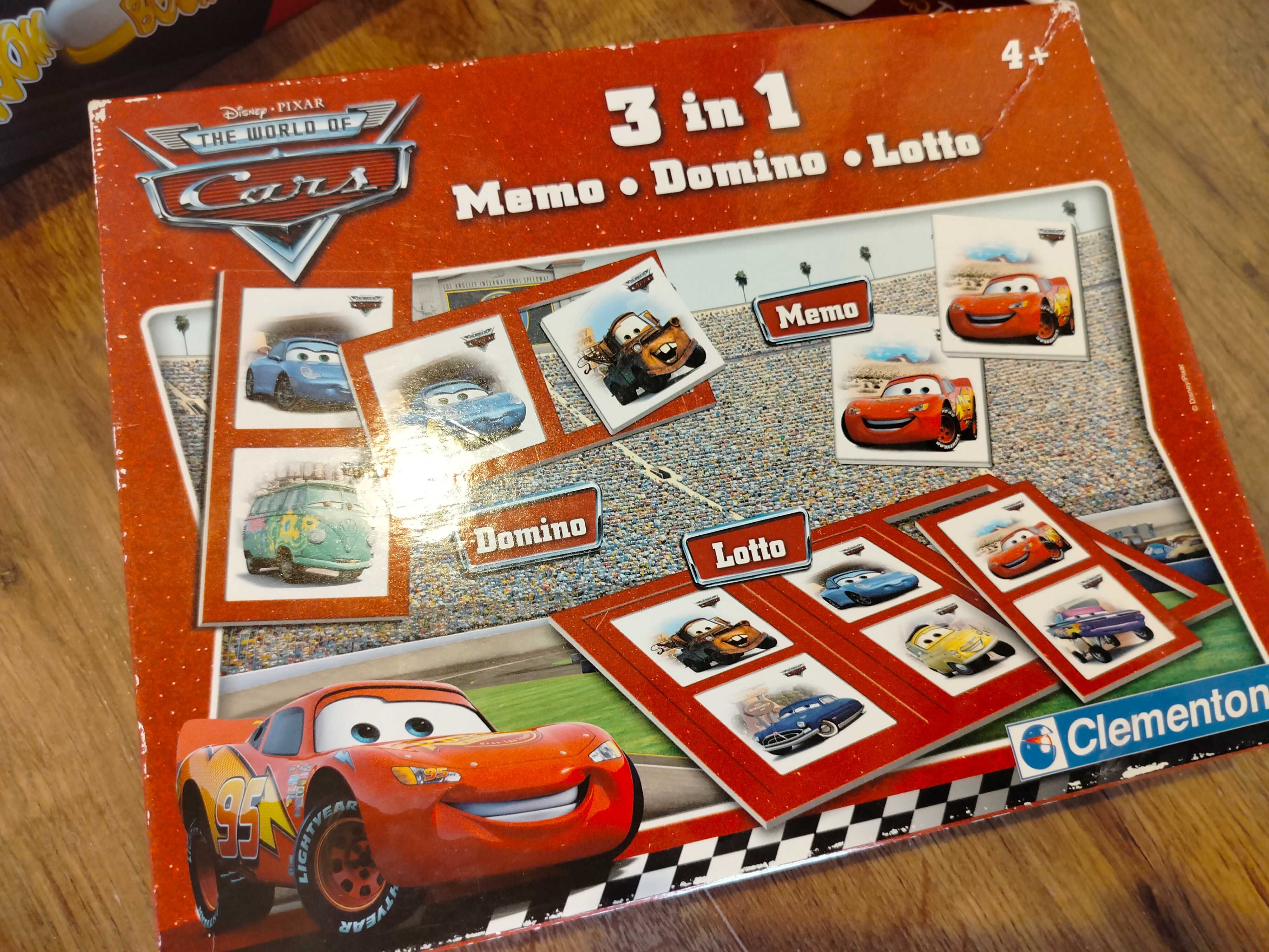 Zestaw Cars gry puzzle Auta Trefl Clementoni