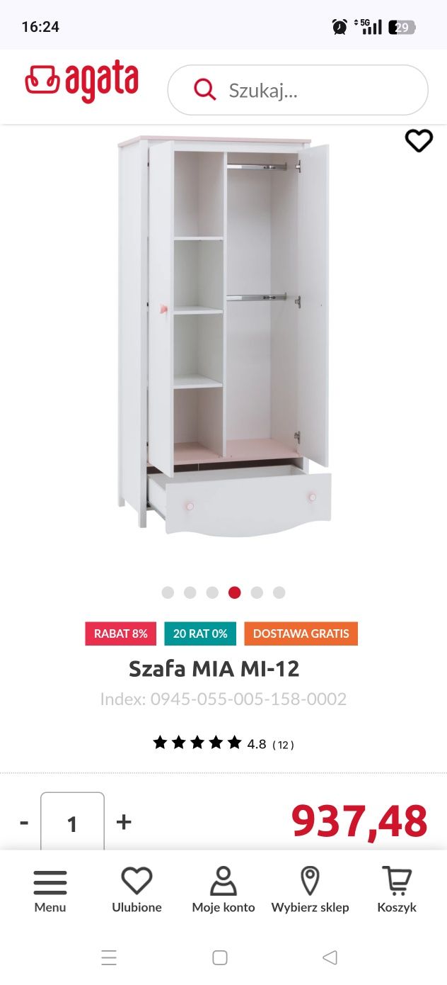 Szafa Agata MIA MI-12