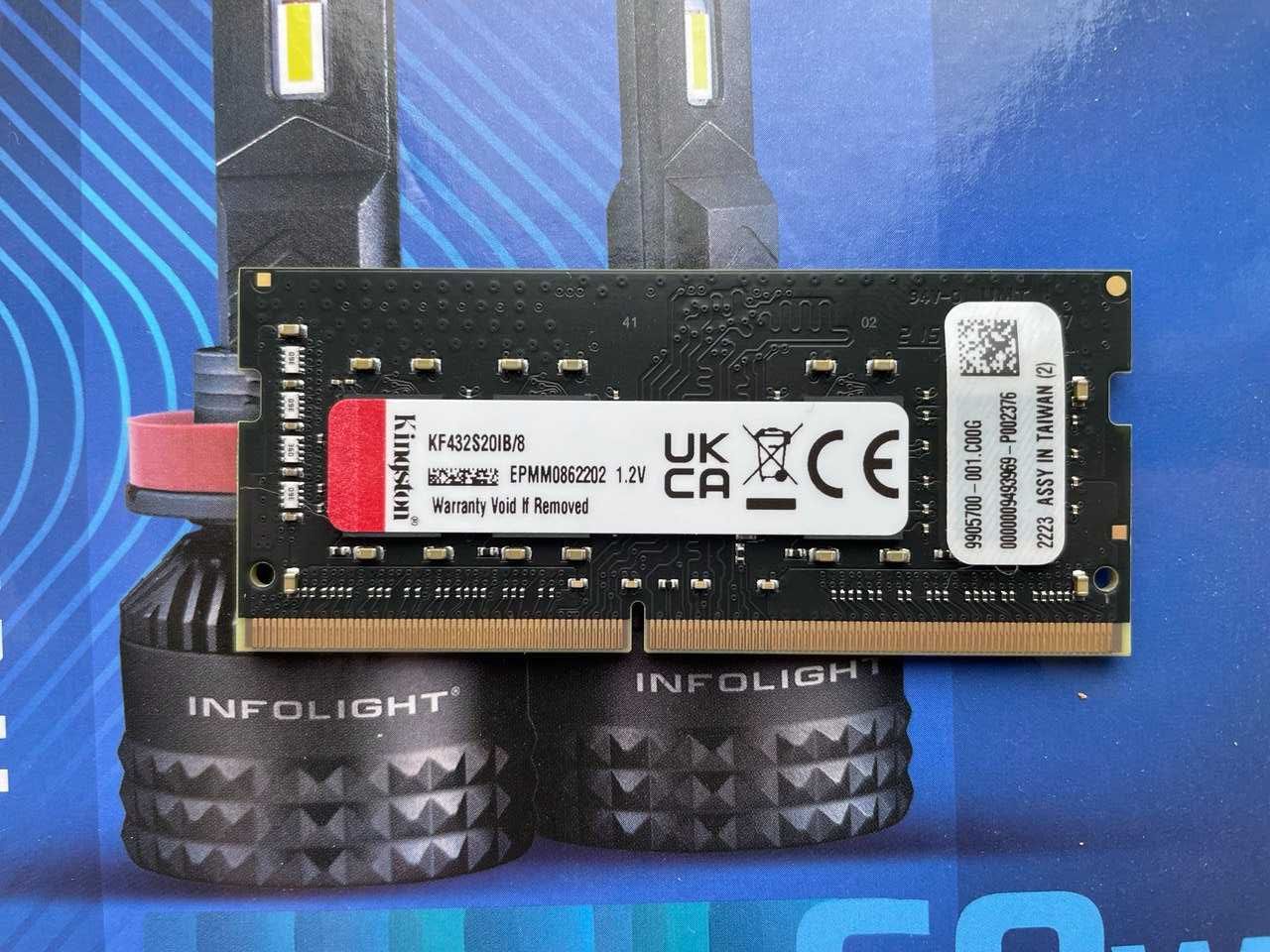 Модуль памяти оперативка Kingston Fury SoDIMM DDR4 8GB 3200 impact