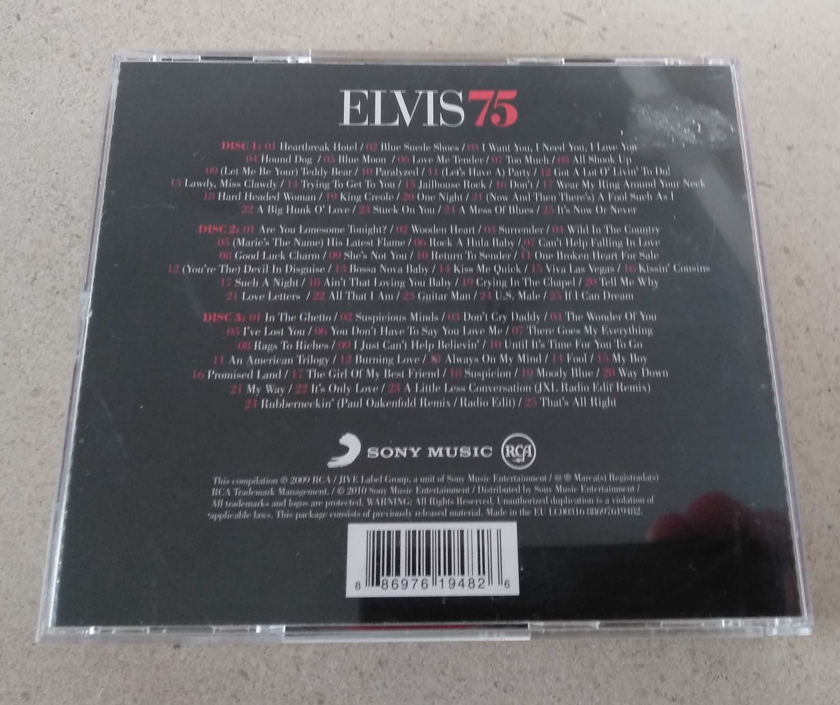 CD de música do Elvis Presley 75