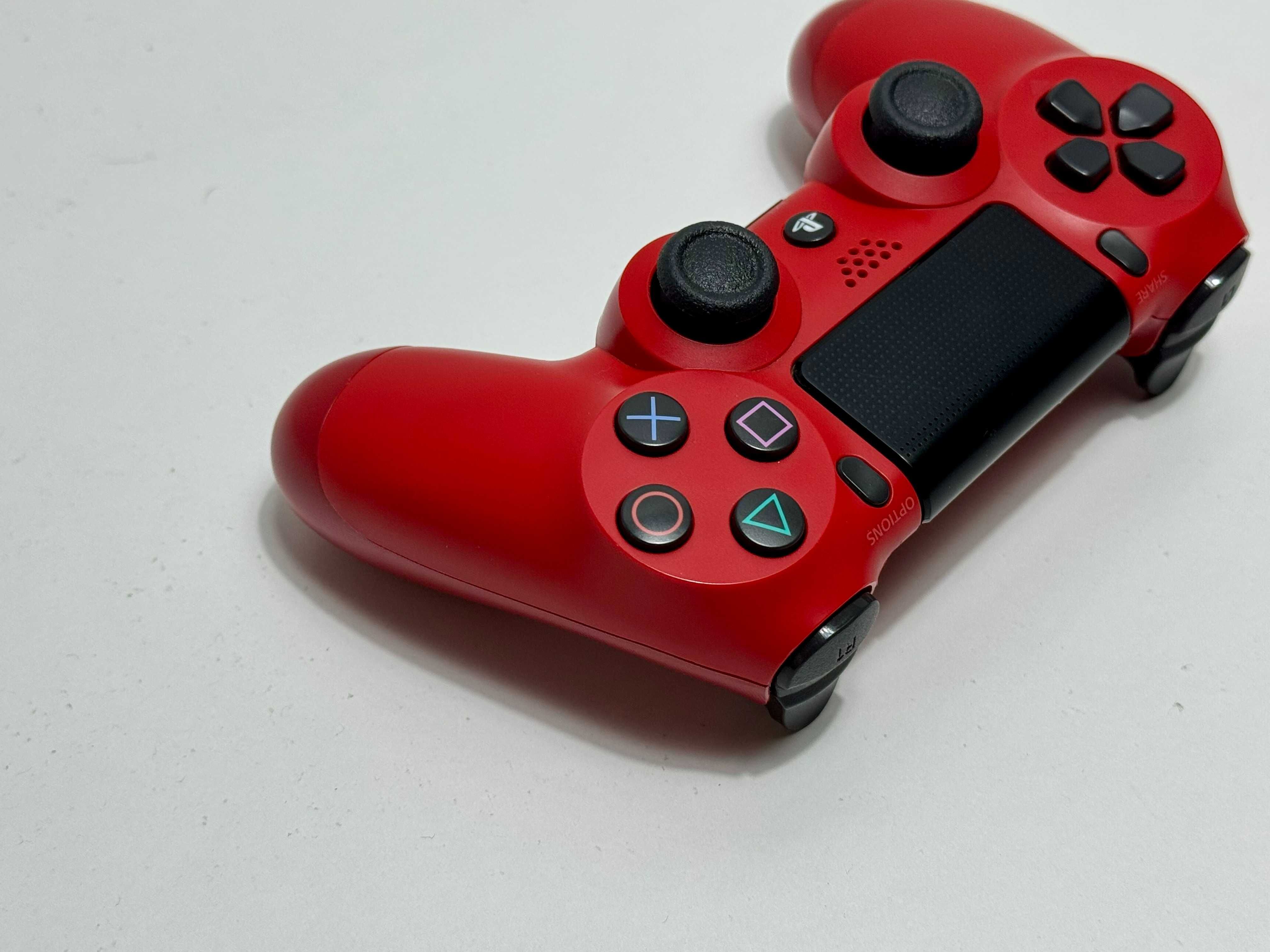 Oryginalny Pad bezprzewodowy do PS4, MAGMA RED, bdb stan!