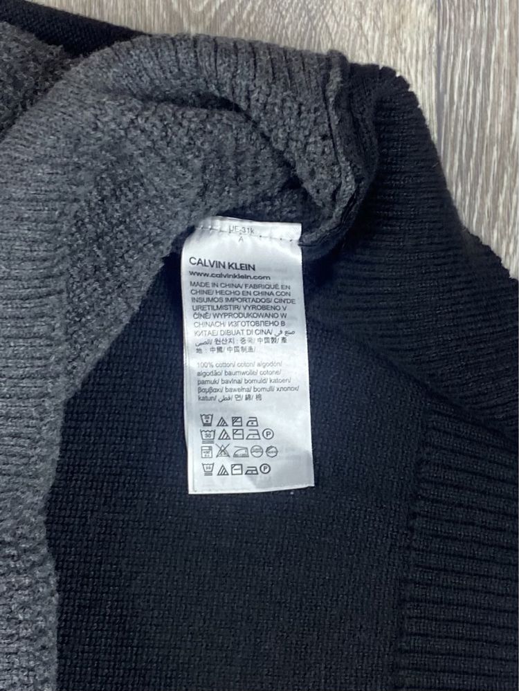 Calvin klein кофта свитер l размер чёрная оригинал
