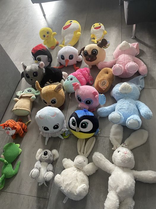 Zestaw pluszakow maskotek - uzywane i nowe z metkami