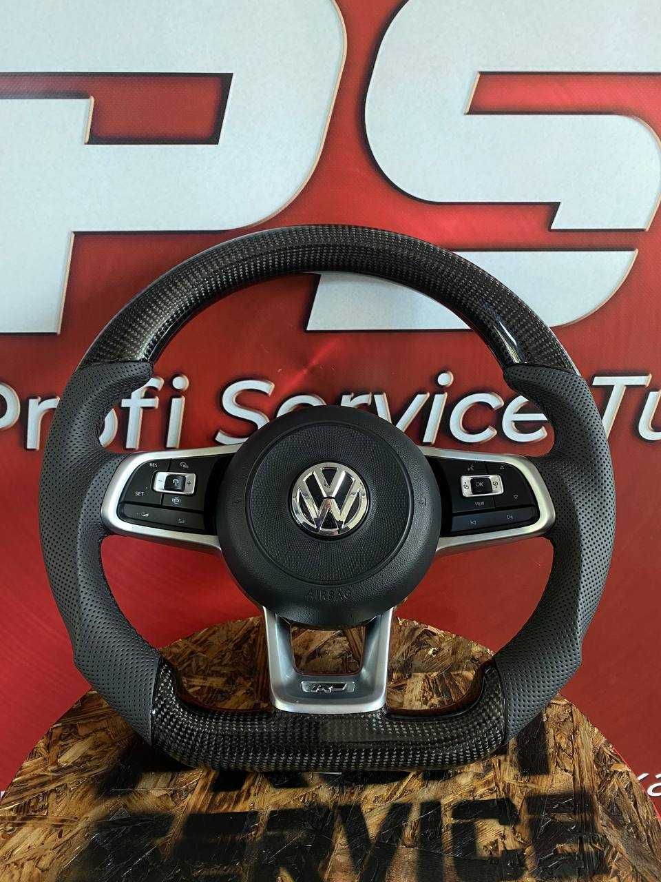 Спортивне Кермо Volkswagen Golf GTI MK7 Карбон Руль Гольф 7 Кермо ГТІ