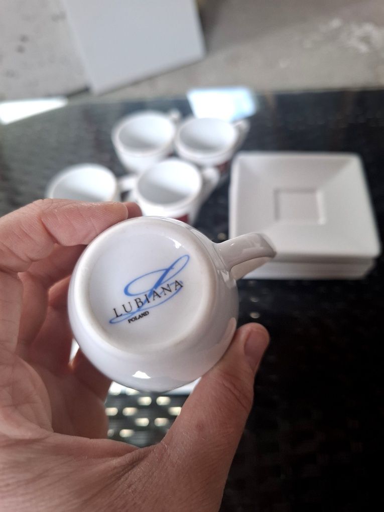 Zestaw do espresso Mk Cafe filiżanka podstawek 6sztuk