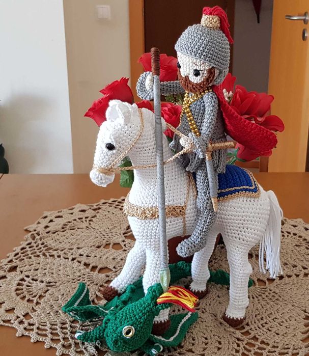 São Jorge Amigurumi