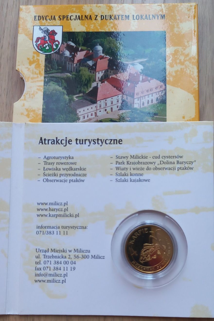4 karpie milickie 2008 r. Dukat lokalny