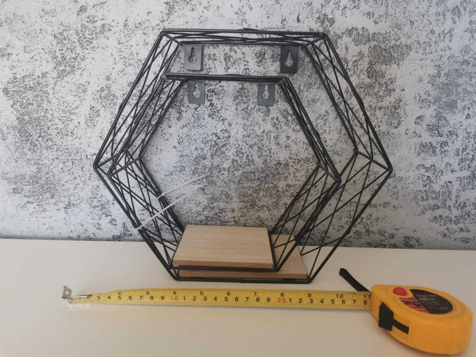 Półka ścienna dekoracyjna Heksagon