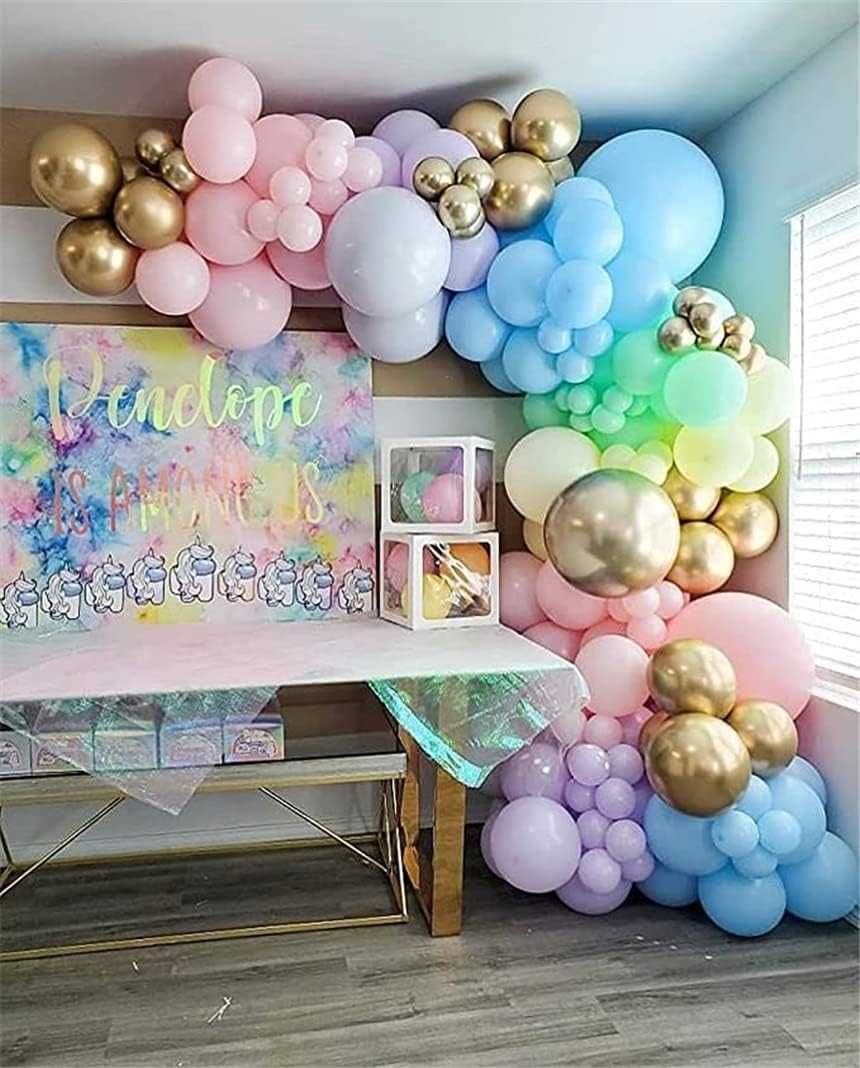 Zestaw 171 Pastelowych Tęczowych Balonów Na Każdą Okazję