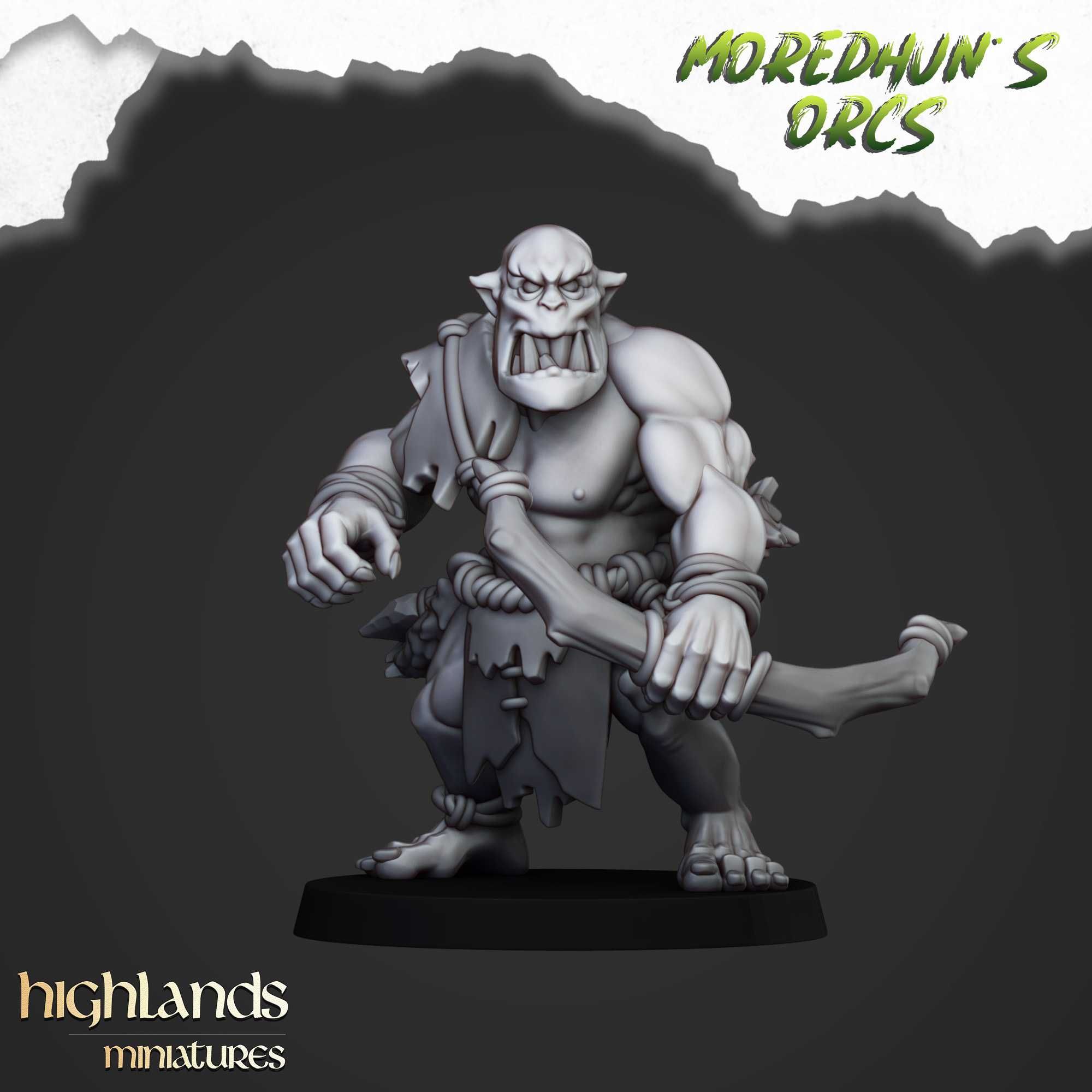 Cave Orcs with Bows - WFB ToW AoS - Highlands Miniatures x10