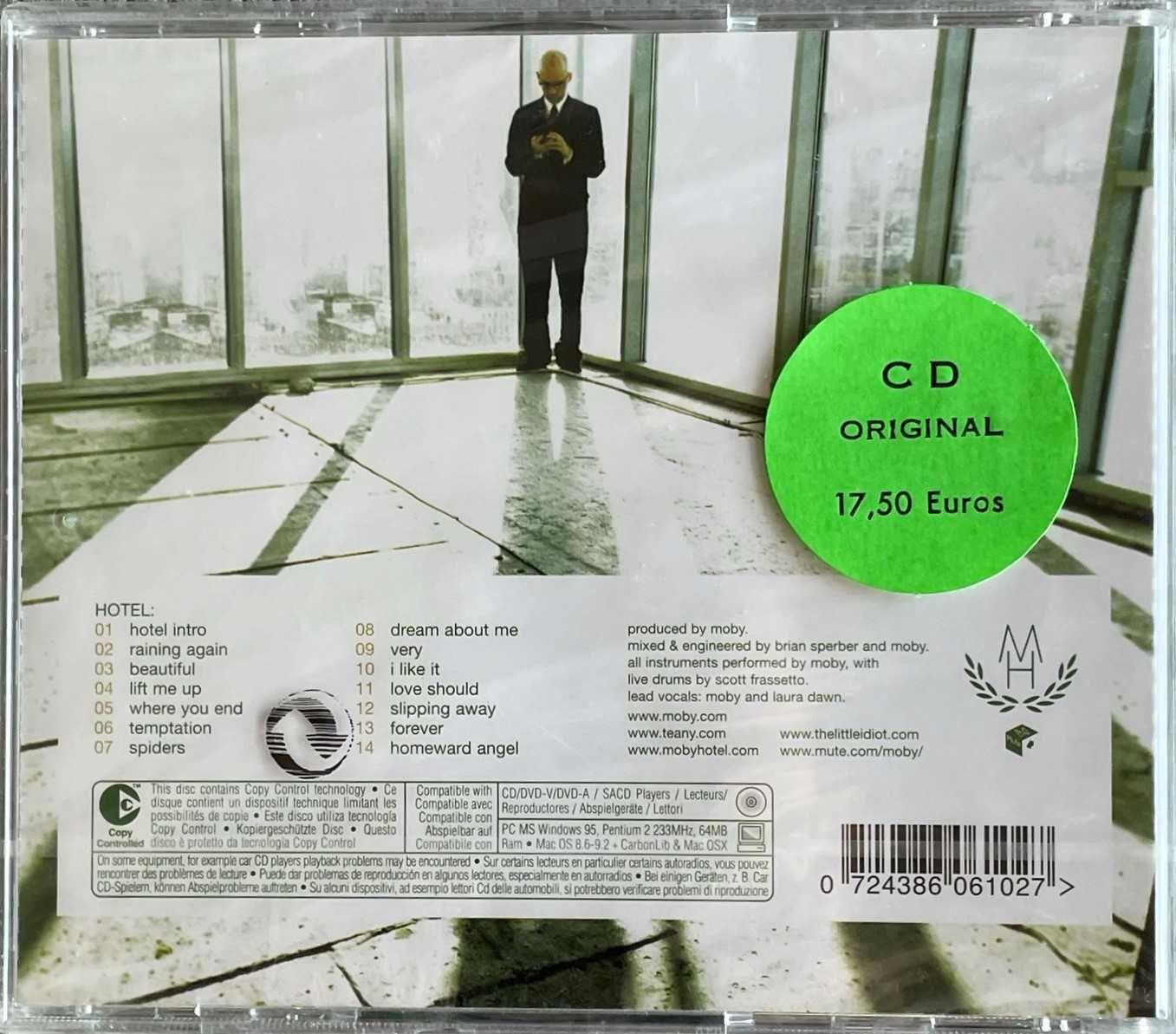 Moby - Hotel (CD) - NOVO E SELADO