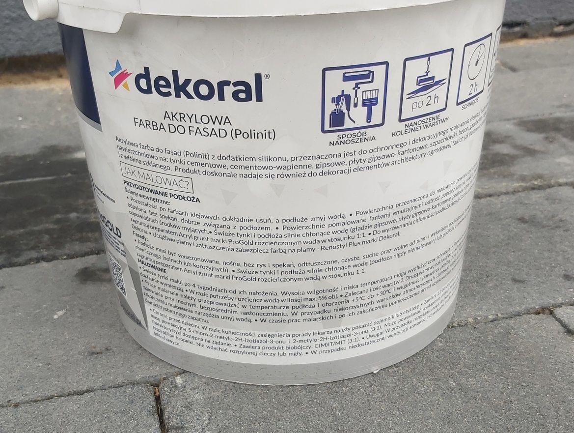 Dekoral Do Fasad Farba Fasadowa 5L grafit