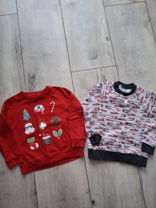 2 bluzy świąteczna I w auta r. 116