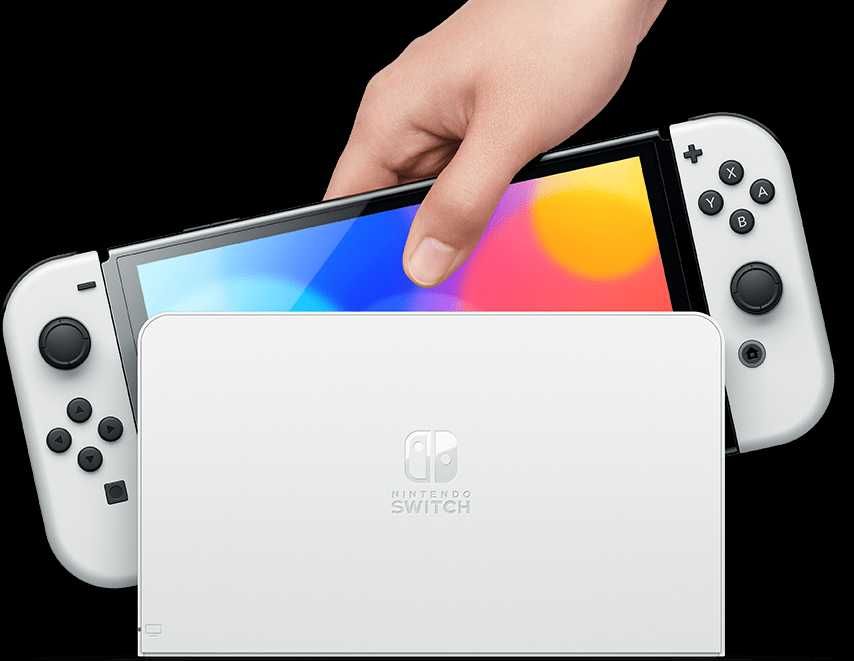Consola Nintendo Switch OLED, 2 jogos e acessórios (como nova!)