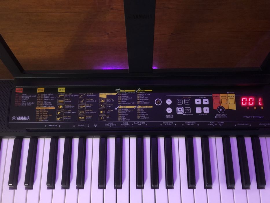 Синтезатор yamaha psr-f52