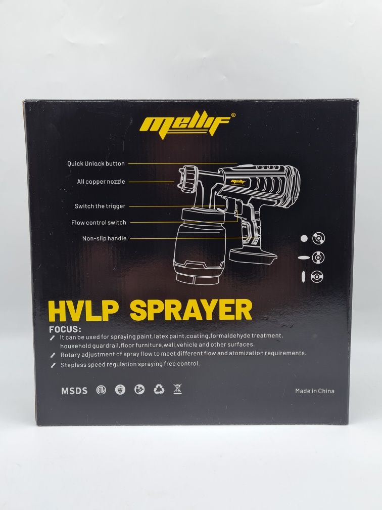 Pistolet malarski akumulatorowy Mellif 18/20V 800ml na baterie makita