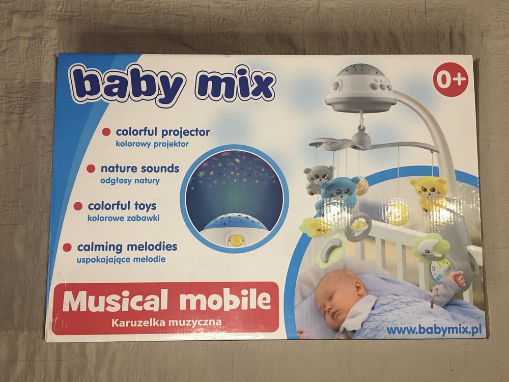 Karuzela (karuzelka) do łóżeczka z projektorem Baby Mix