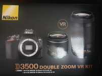 Aparat Nikon D3500 czarny+AF-P 18-55 VR+AF-P 70-300 VR
