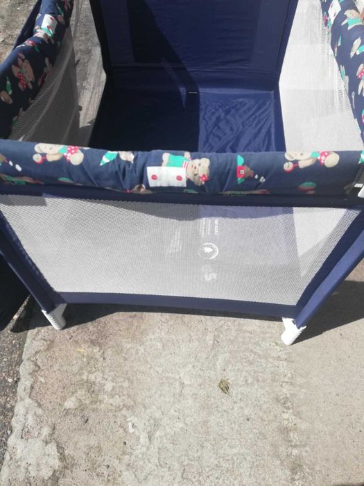 Łóżeczko turystyczne składane z wkładem -  sprawne