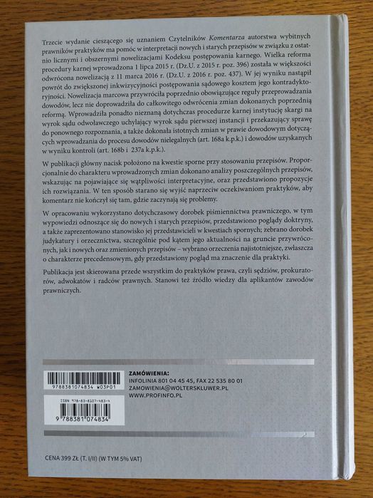 Kodeks postępowania karnego. Komentarz, t. II, red. D. Świecki