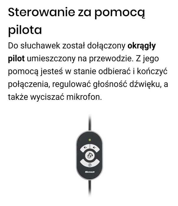 Słuchawki Microsoft LifeChat LX-3000 stan idealny.