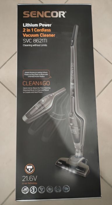 Odkurzacz pionowy akumulatorowy Sencor SVC 8621TI dwa w jednym