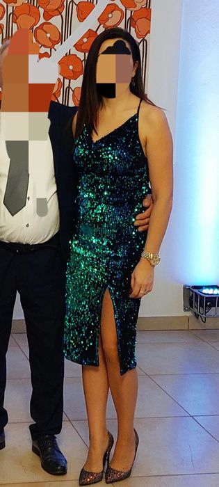 Sukienka cekinowa s/m andrzejki sylwester