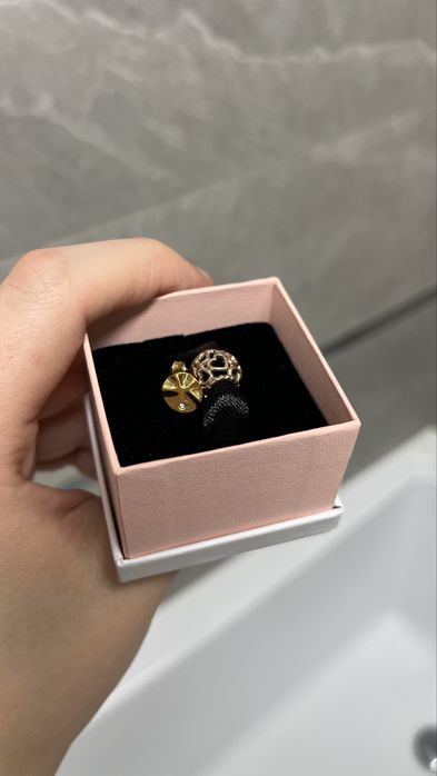 Pandora charms różowe złoto serce oryginalny prezent