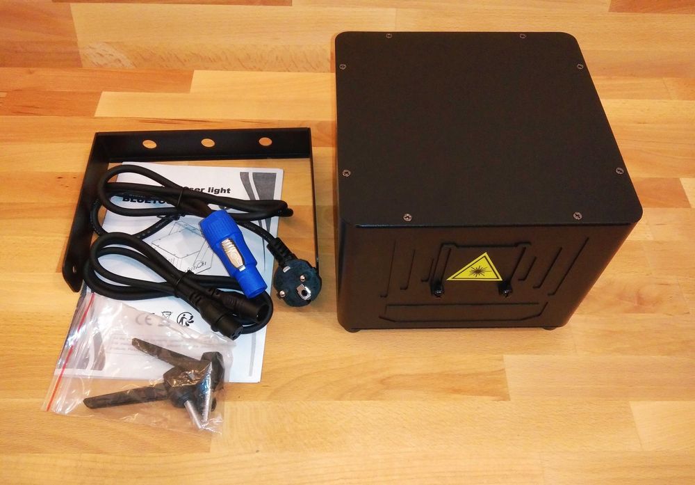 projektor laserowy dyskotekowy RGB 3W Bluetooth DMX własna grafik NOWY