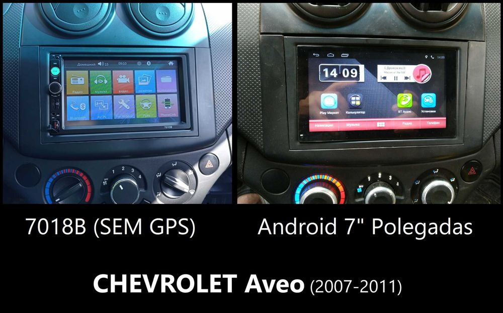 (NOVO) Rádio 2DIN • CHEVROLET • Aveo • Captiva • Epica • Android GPS