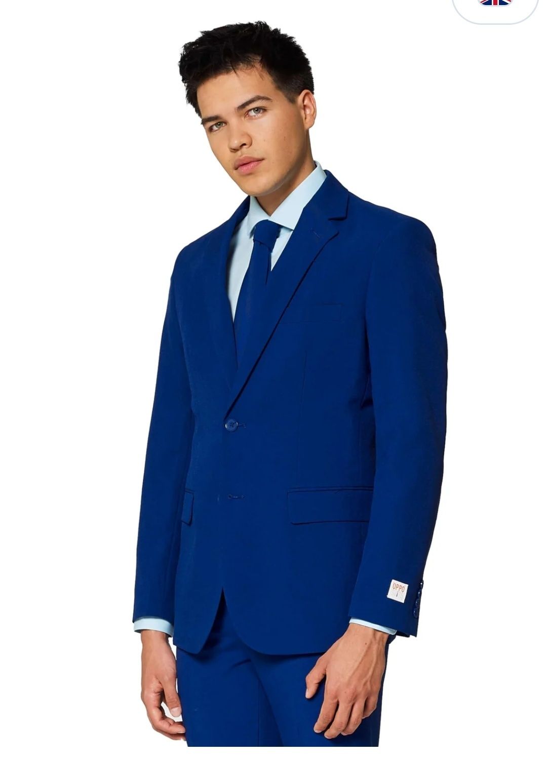 OppoSuits M /50  Modne, imprezowe garnitury męskie w jednolitym kolorz